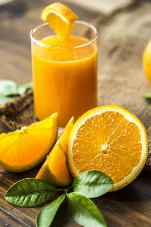 Freshly squeezed organic orange juice