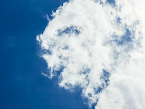 White Clouds in Blue Sky