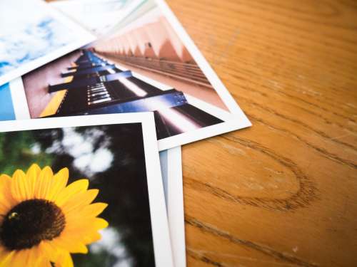 Photos on Desk