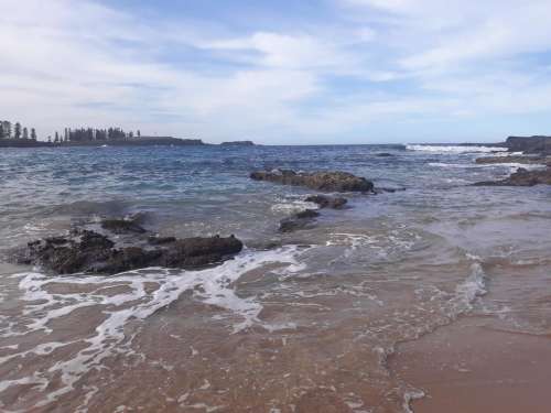 beach ocean seashore Australia pawankawan
