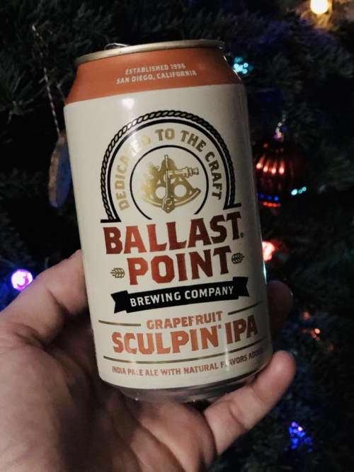 Beer can Christmas tree lights