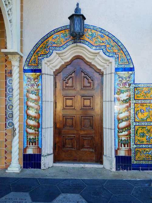 door entryway restaurant elaborate decorative