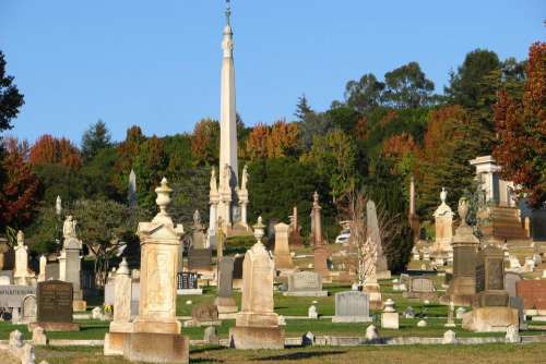 graveyard cemetery gravestones tombstones memorial
