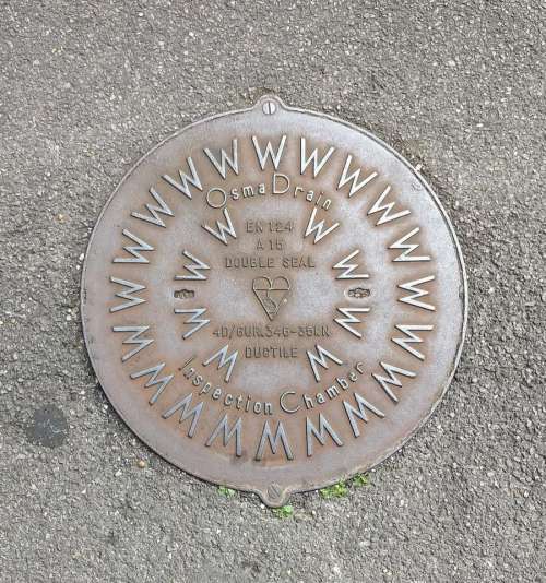 manhole cover drain road iron steel