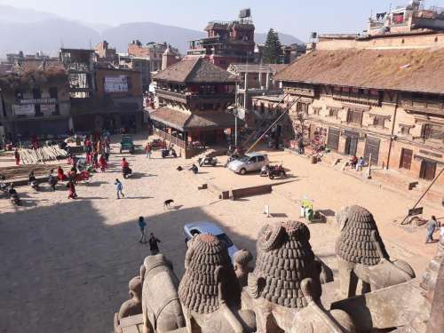 Nepal town city shrine temple