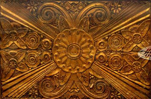 wood brown panel carving pattern