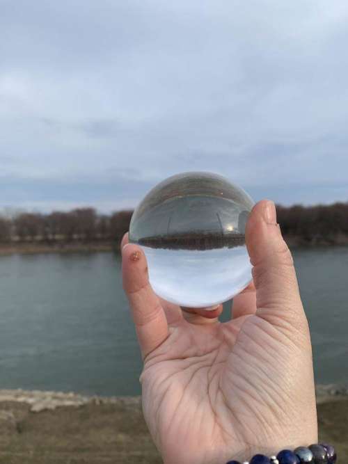 Orb sphere illusion reflection surreal