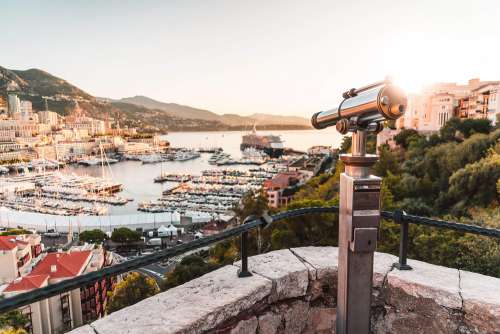 Monaco Viewpoint with Binoculars Telescope