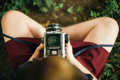 Analog Camera Camera Girl Hipster Photography Legs