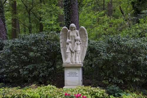 Angel Memorial Cemetery Statue Sculpture