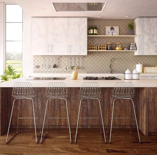Architecture Interior Furniture Kitchen 3D