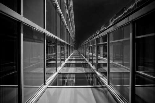 Architecture Glass Modern City Reflection