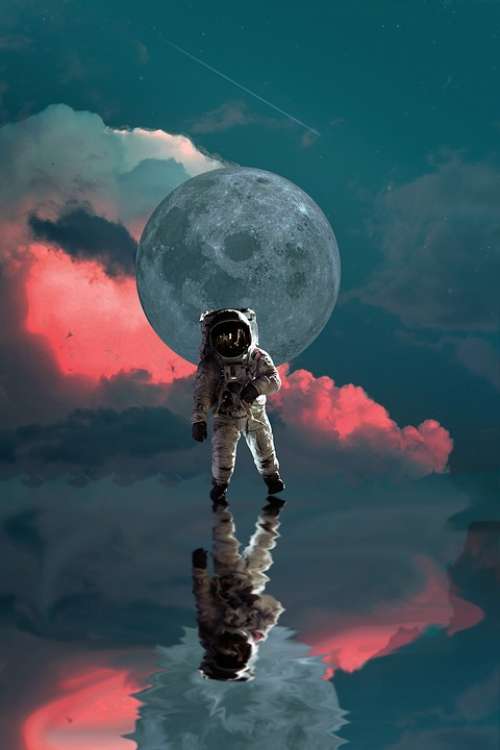 Astronaut Moon Space Nasa Planet Star Universe
