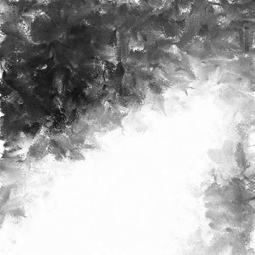 Black And White Mono Color Brush Strokes Painting