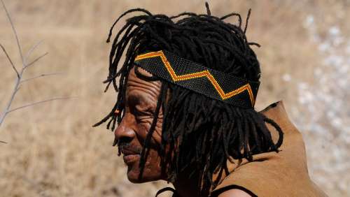 Botswana Indigenous Culture Buschman Tradition Man