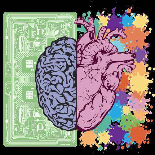 Brain Heart Balance Emotion Intelligence Symbol