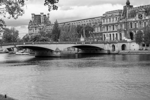 Bridge Paris France Architecture Water City River