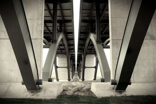 Bridge Steel Structure Architecture Symetry