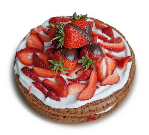 Cake Strawberry Cakes Sweet