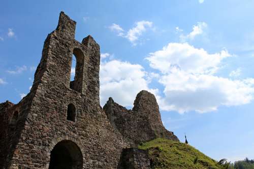 Castle Ruins Middle Ages Building Old Historically