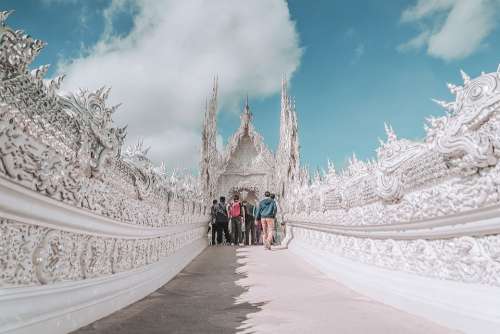 Chiang Mai White Temple Thailand Buddhism Religion