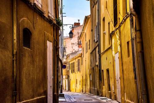 City Street Empty Quiet Provence France Europe