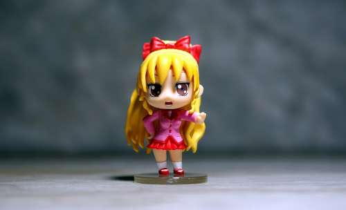 Cute Girl Small Colorful Painted Plastic Toy
