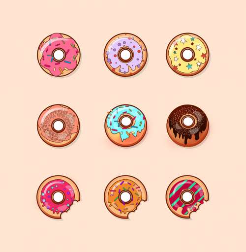 Donut Sweets Baking Food Tasty Bun Yummy Icon