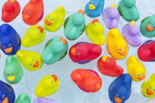 Ducks Toys Water Floating Colorful Float Fun