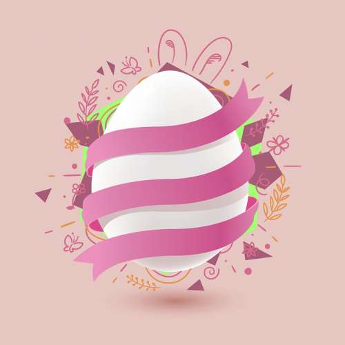 Easter Egg Colorful Spring Color Cheerful Bloom