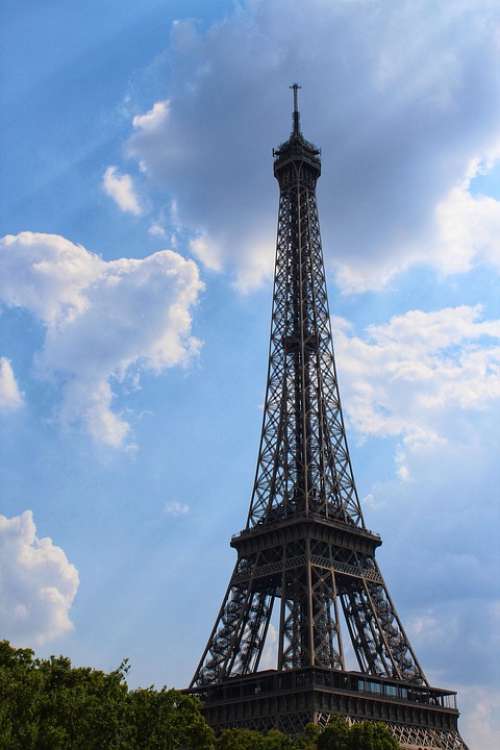 Eiffel Tower Architecture Paris France City Travel