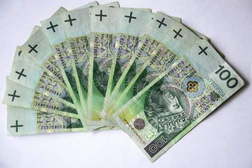 Euro Banknotes Polish Banknotes Money Currency