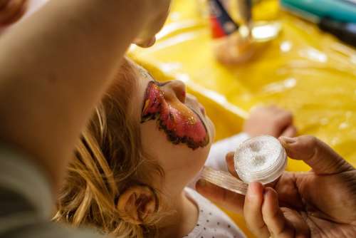 Face Painting Child Make Up Face Fun Joy