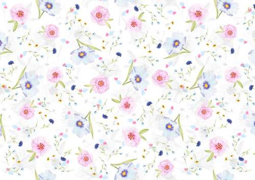 Floral Pattern Background Digital Paper Paper