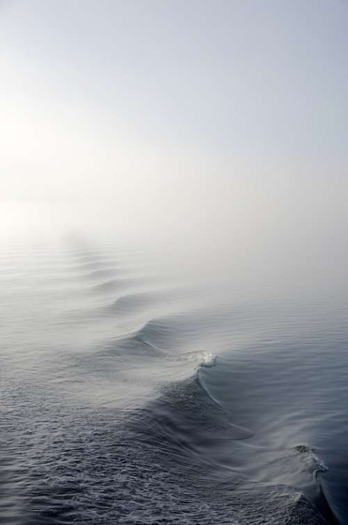 Fog Mist Ocean Sea Water Wave Iphone Wallpaper
