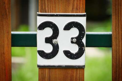 Garden Gate Shield Digit Number House Number
