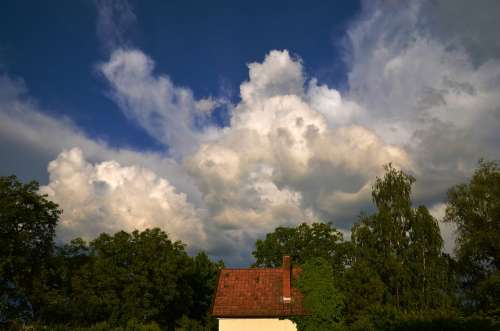 House Tower Gomolyfelhő Cottage Cloud Storm