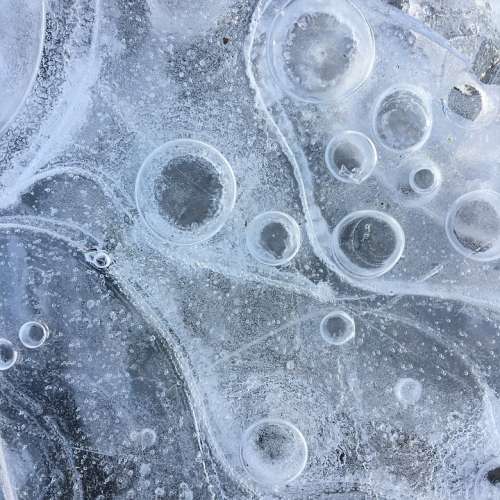Ice Winter Frozen Bubbles Pattern Cold Frost Icy