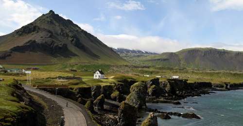 Iceland Nature Landscape Countryside Outdoor House