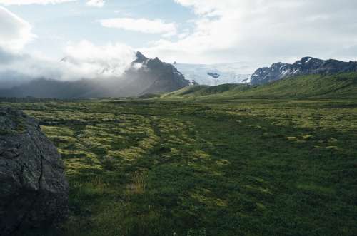 Iceland Glacier Landscape Nature Majestic