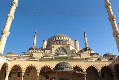 Istanbul Cami Camlica Large Return Mosque Islam