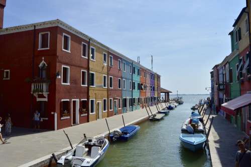 Italy Venice Burano Romantic Venetian Famous