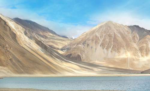 Ladakh Mountains River Travel Himalaya Destination