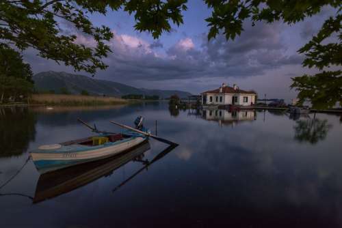Lake Greece Nature Water Landscape Sky Kastoria