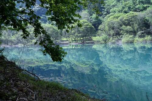 Lake Reflection Natural Beautiful Blue Landscape