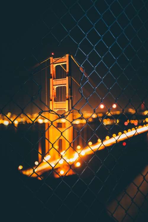 Landscape Evening Travel Golden Gate Bridge