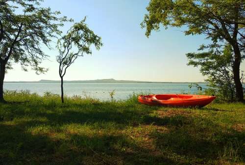 Landscape Kayak Nature Lake