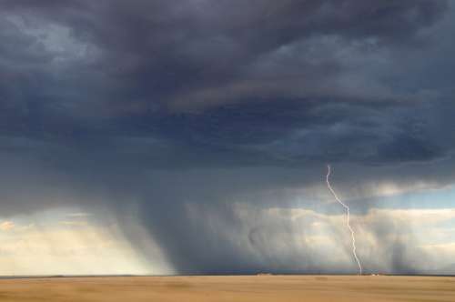 Lightning Bolt Storm Weather Thunder Power Rain
