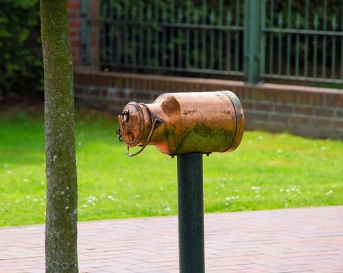 Mailbox Brass Milk Can Inbox Polished Bronze