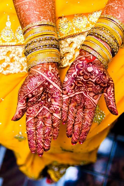 Mehendi Bangles Wedding Jewelry Saree Gold